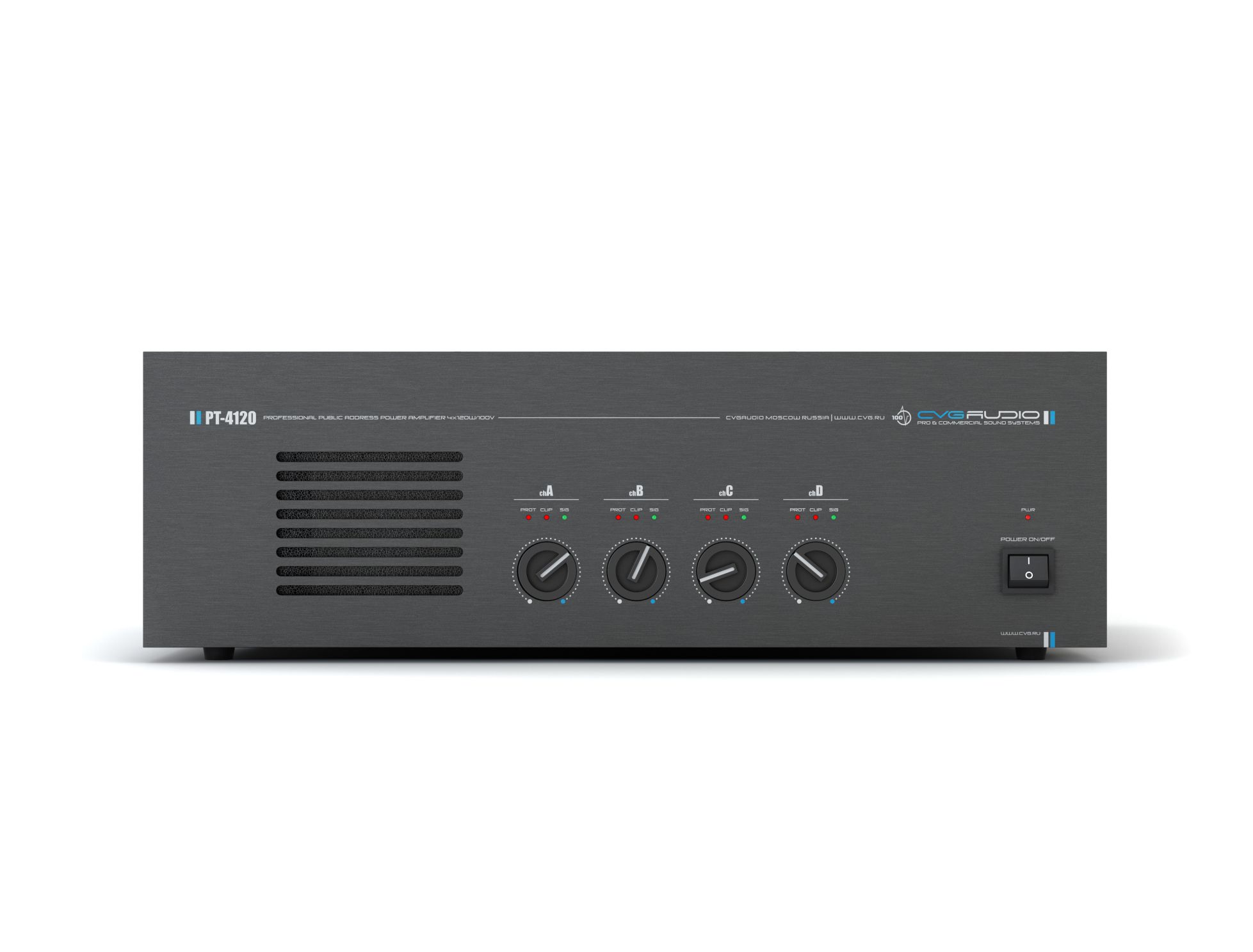 Трансляционный усилитель 4-х канальный CVGaudio PT-4120